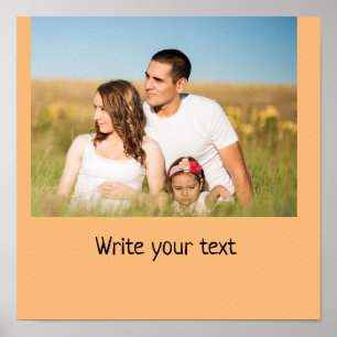 Póster Simple y mínimo añadir el nombre de texto del logo