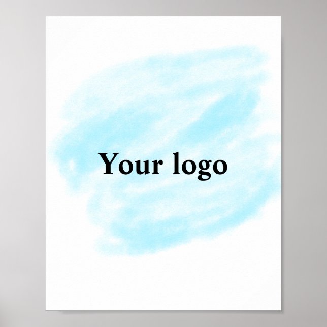 Póster Simple y mínimo añadir el nombre de texto del logo (Frente)