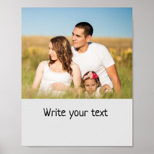 Póster Simple y mínimo añadir el nombre de texto del logo