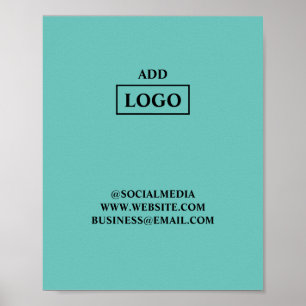 Póster Simple y mínimo añadir el nombre de texto del logo