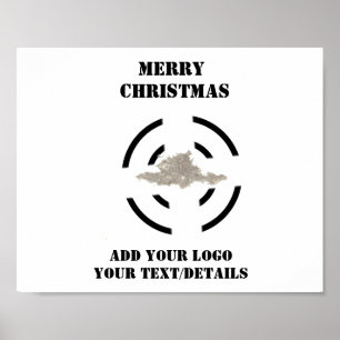 Póster Simple y mínimo añadir el nombre de texto del logo