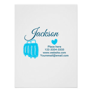 Póster Simple y mínimo añadir el nombre de texto lugar de