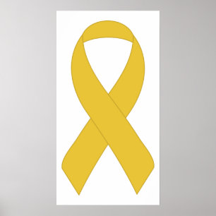 Póster Simple Yellow Ribbon