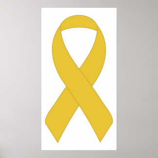 Póster Simple Yellow Ribbon