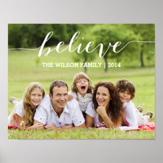 Póster Simplemente creer | Poster fotográfico de vacacion