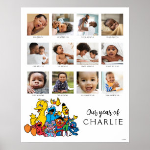 Póster Simplemente Plaza Sésamo   Primer año del bebé