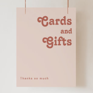Póster Simples Vibraciones Retro Tarjetas y Regalos Ros