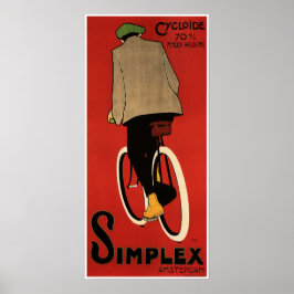 Póster SIMPLEX Amsterdam Poster de ciclo de anuncio holan
