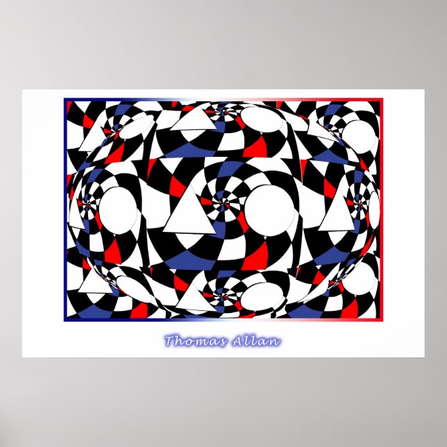 Póster Simplicidad de color y forma (Frente)