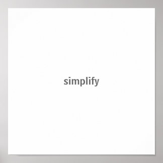 Póster simplificar