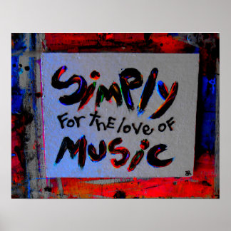 Póster simply for the love of music