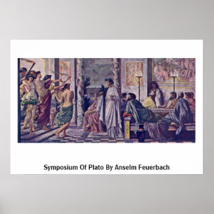 Póster Simposio de Platón de Anselm Feuerbach