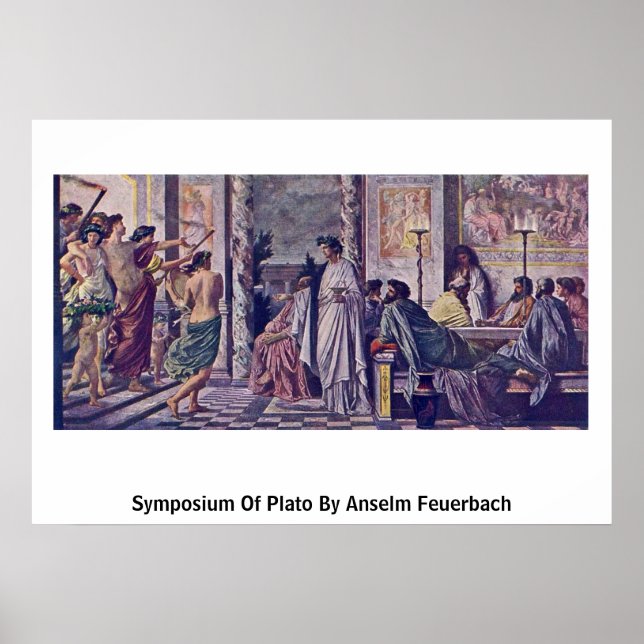 Póster Simposio De Platón Por Anselm Feuerbach (Frente)
