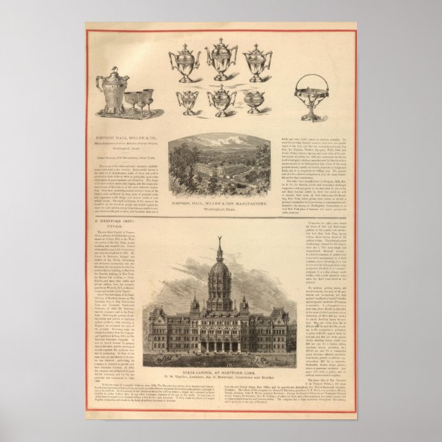 Póster Simpson, Hall, Miller y Compañía de Viajeros (Frente)