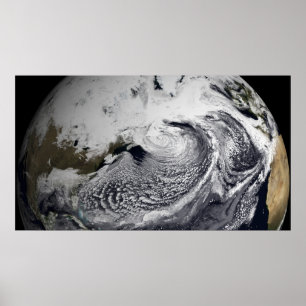 Póster Simulación de la nube de un solo día 2