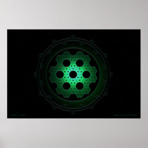 Póster Simulador de masa isotópico de hidrógeno-5