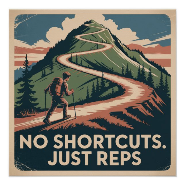 Póster Sin Atajos. Solo Reps (Anverso)