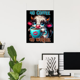 Póster Sin Café No Funciono