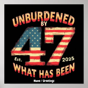 Póster Sin Carga por Lo Establecido 2025 Divertido Trump