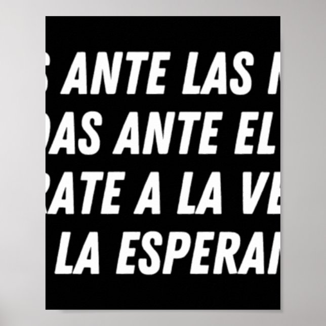 Póster Sin Cedas Ante Las Mentiras (blanco) (Frente)