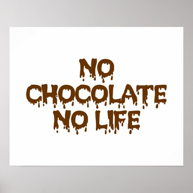 PÓSTER SIN CHOCOLATE NI VIDA (Frente)