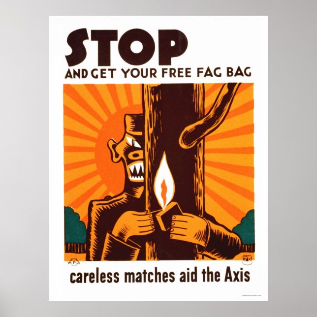 Póster Sin coincidencias sin cuidado 1942 WPA (Frente)