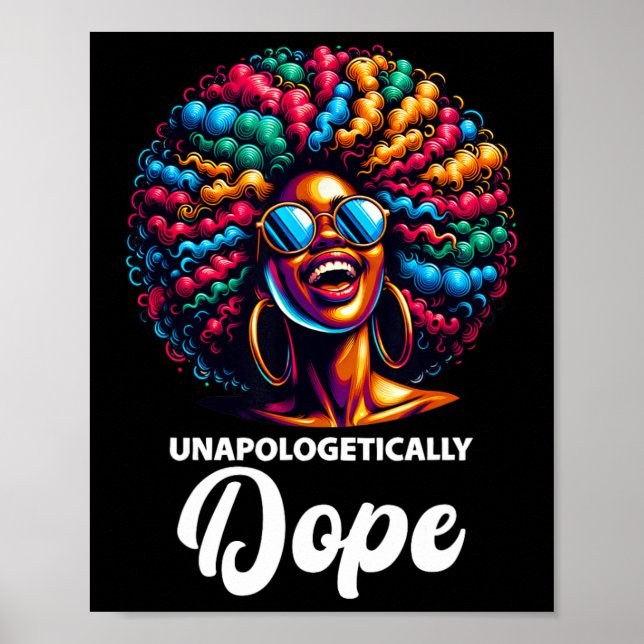 Póster Sin disculparse Drogas Mes de la Historia Negra Af (Frente)