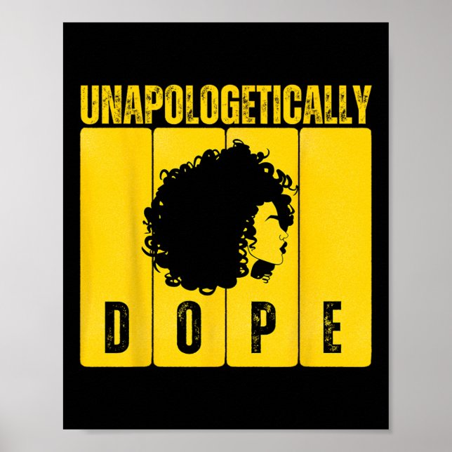 Póster Sin disculpas Drogas Mes de la Historia Negra Afri (Frente)