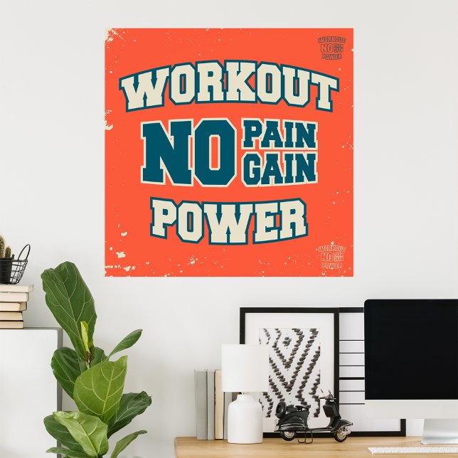 Póster Sin dolor sin ganancia Potencia de entrenamiento (Subido por el creador)