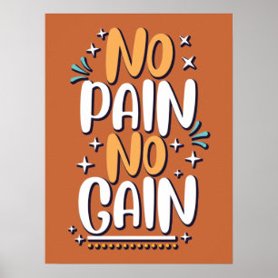 Póster Sin dolor sin Poster de ganancia