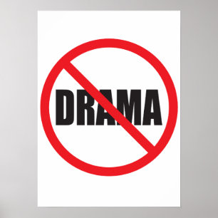 Póster Sin drama