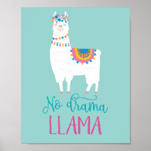 Póster Sin Drama LLAMA