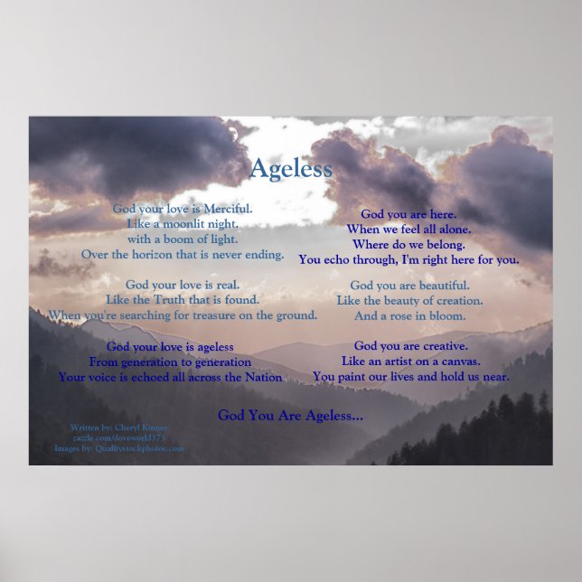 Póster Sin edad... Escrito por: Cheryl Kinney (Frente)