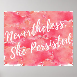 Póster Sin Embargo, Ella Persistió A La Poster