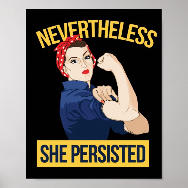Póster sin embargo, persistió (Frente)
