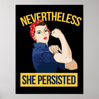 Póster sin embargo, persistió