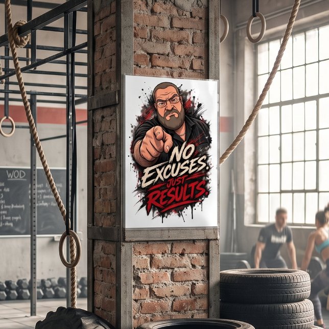 Póster Sin Excusas. Solo Resultados. (Subido por el creador)
