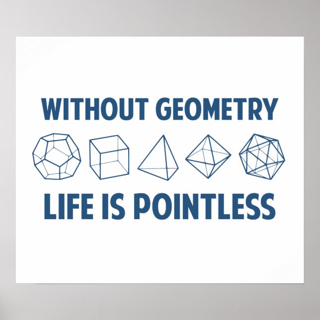 Póster Sin Geometría, La Vida Es Insignificante (Frente)