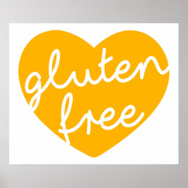 Póster Sin gluten.