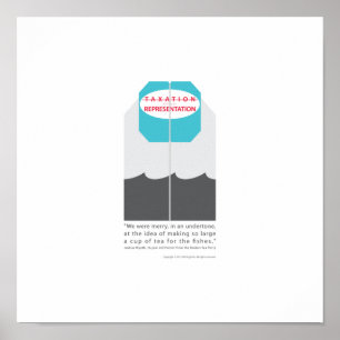 Póster Sin impuestos sin representación