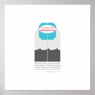 Póster Sin impuestos sin representación