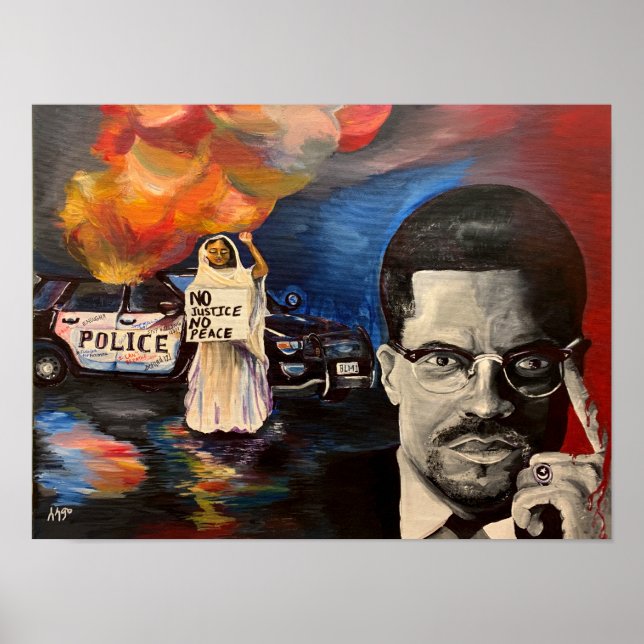 Póster Sin justicia, sin paz (Frente)