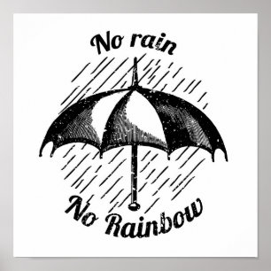 Póster Sin lluvia sin arcoiris