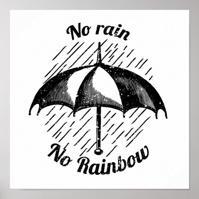 Póster Sin lluvia sin arcoiris (Frente)