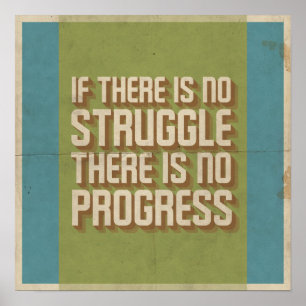 Póster Sin Lucha Sin Progreso Poster Motivador