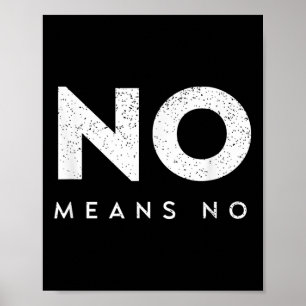 Póster Sin medios No - Anti-violencia - Conciencia sobre