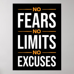 Póster Sin Miedos, Sin Límites, Sin Excusas