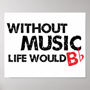 Póster Sin música, la vida B plano