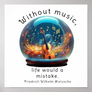 Póster Sin música, la vida sería un error,