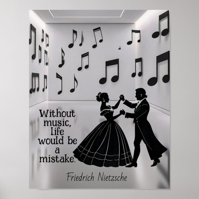 Póster Sin música la vida sería un error (Frente)